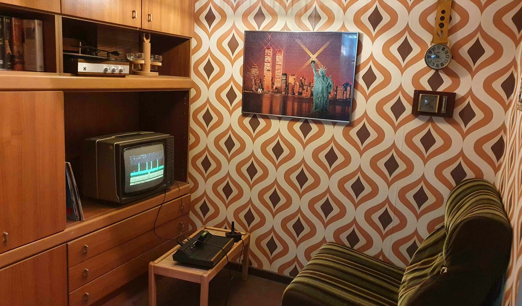 Period room « années 1970 » du Computerspielemuseum de Berlin