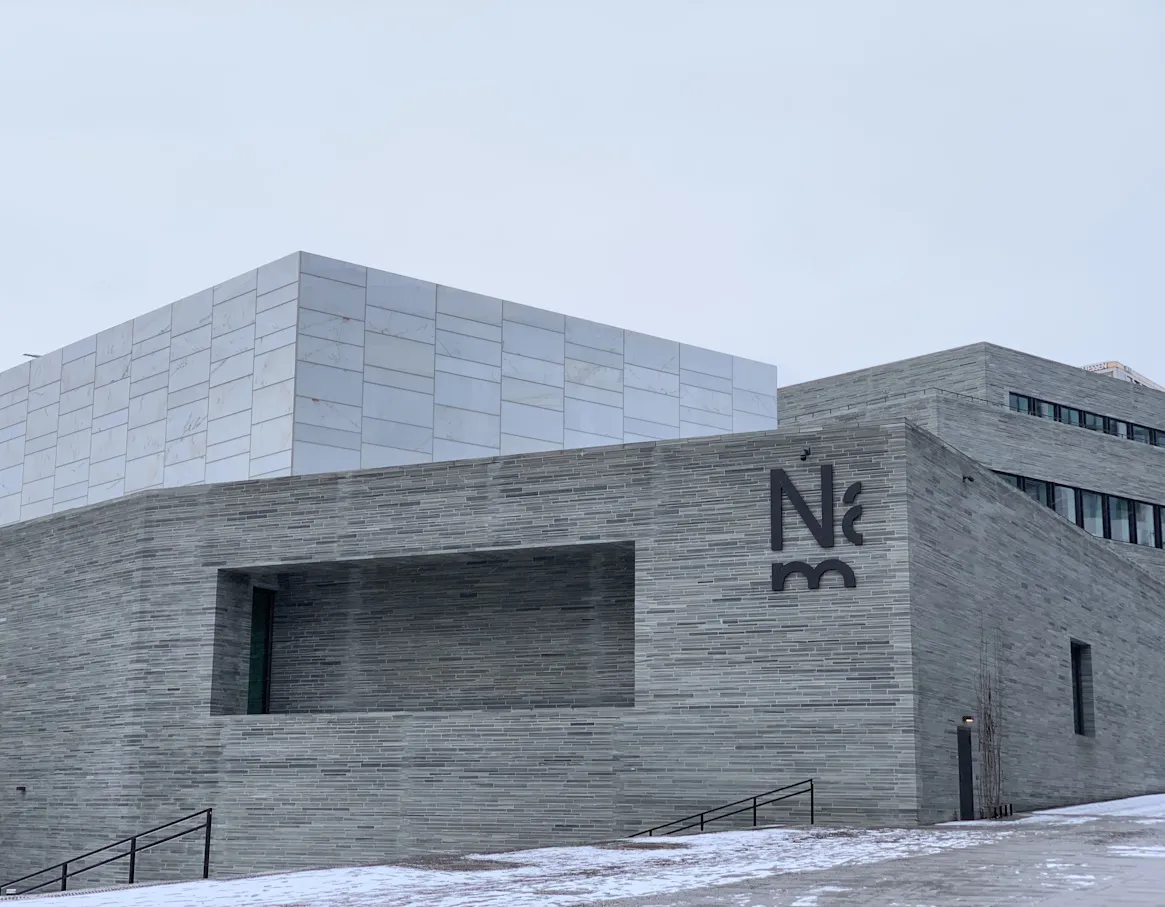 Façade du musée national d'Oslo