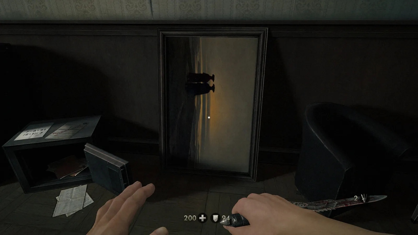 Wolfenstein Friedrich Paysage soleil couchant