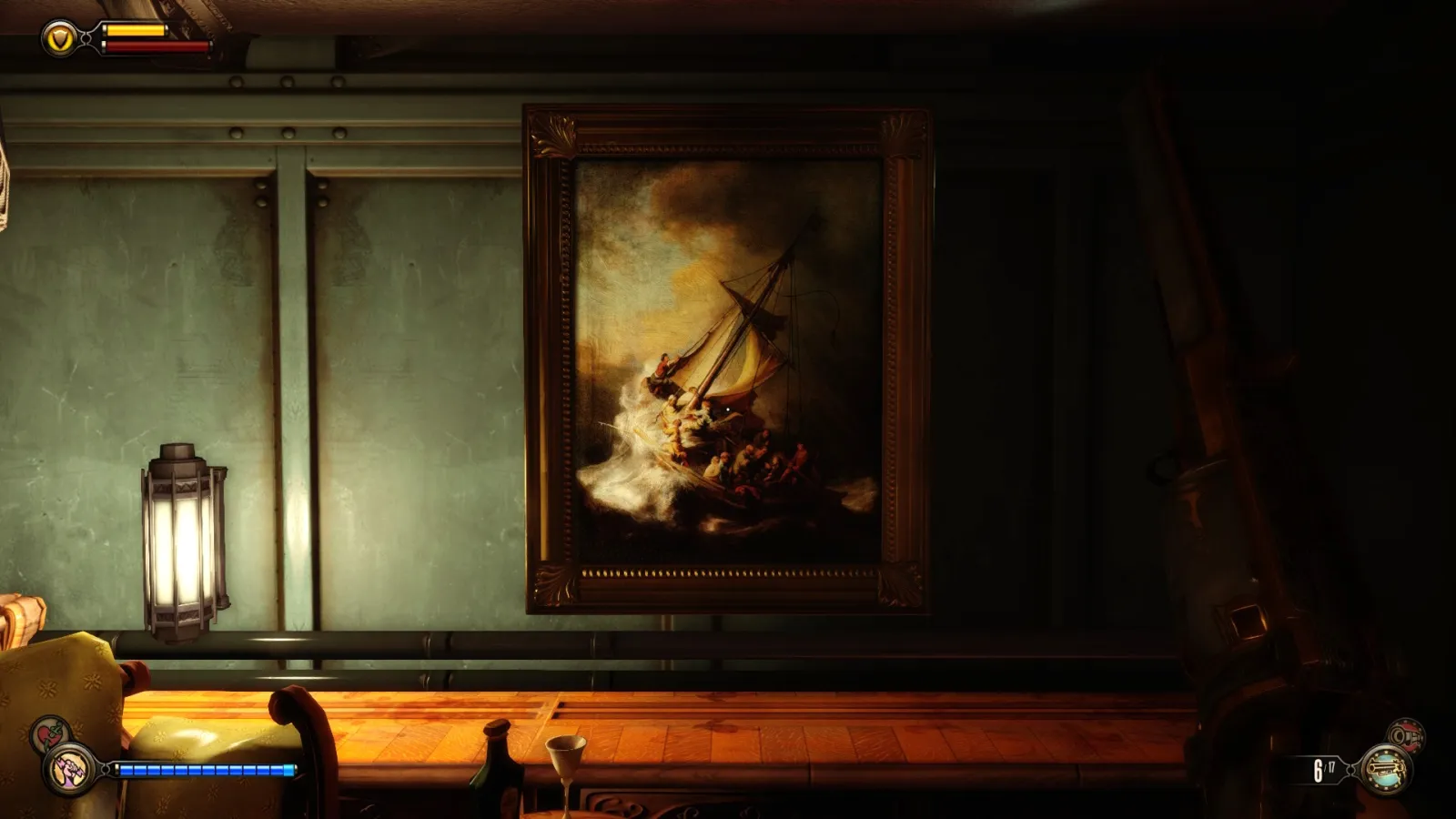 Bioschok Infinite Rembrant Christ dans la tempête