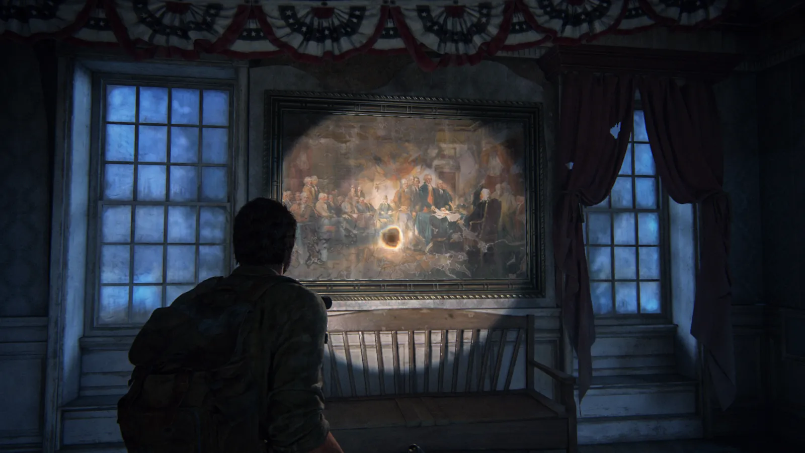 The Last of Us Part I, la Déclaration d'indépendance par John Trumbull
