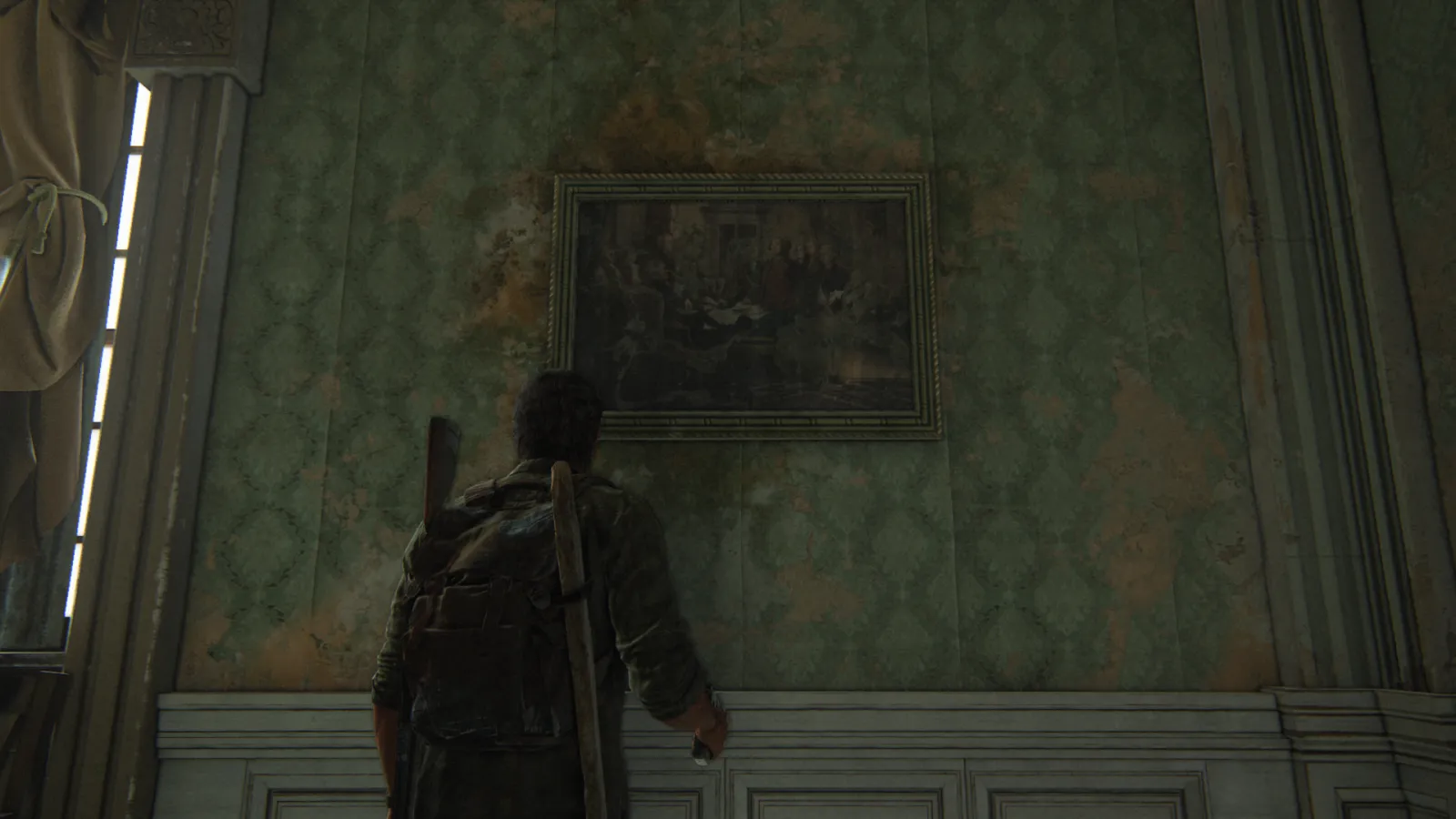 The Last of Us Part I, toile inspirée de la Déclaration d'indépendance peinte par John Trumbull