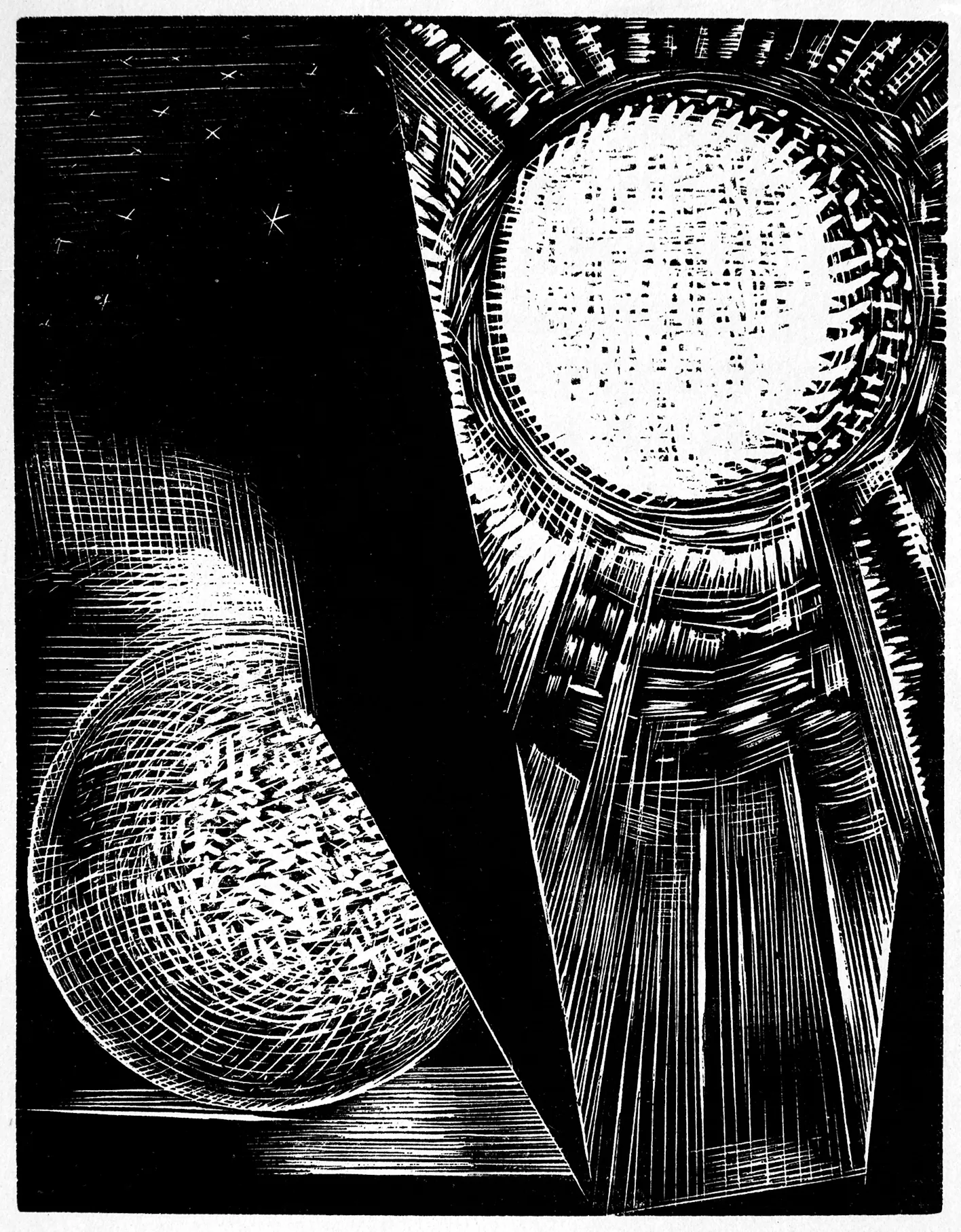 Paul Nash, la création du soleil et de la lune