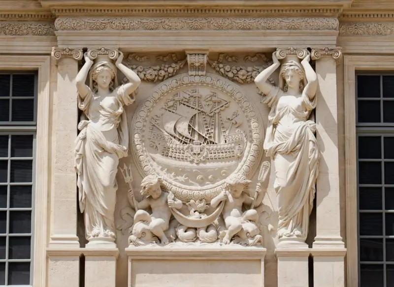 Façade du pavillon des Drapiers