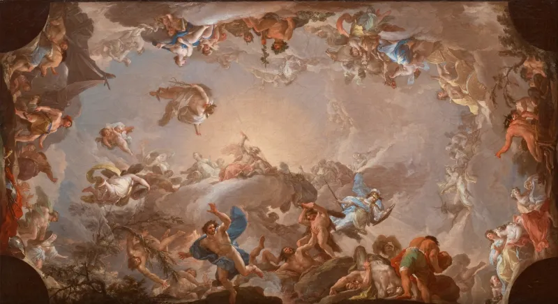 Francisco Bayeu, Olympe, bataille contre les Géants