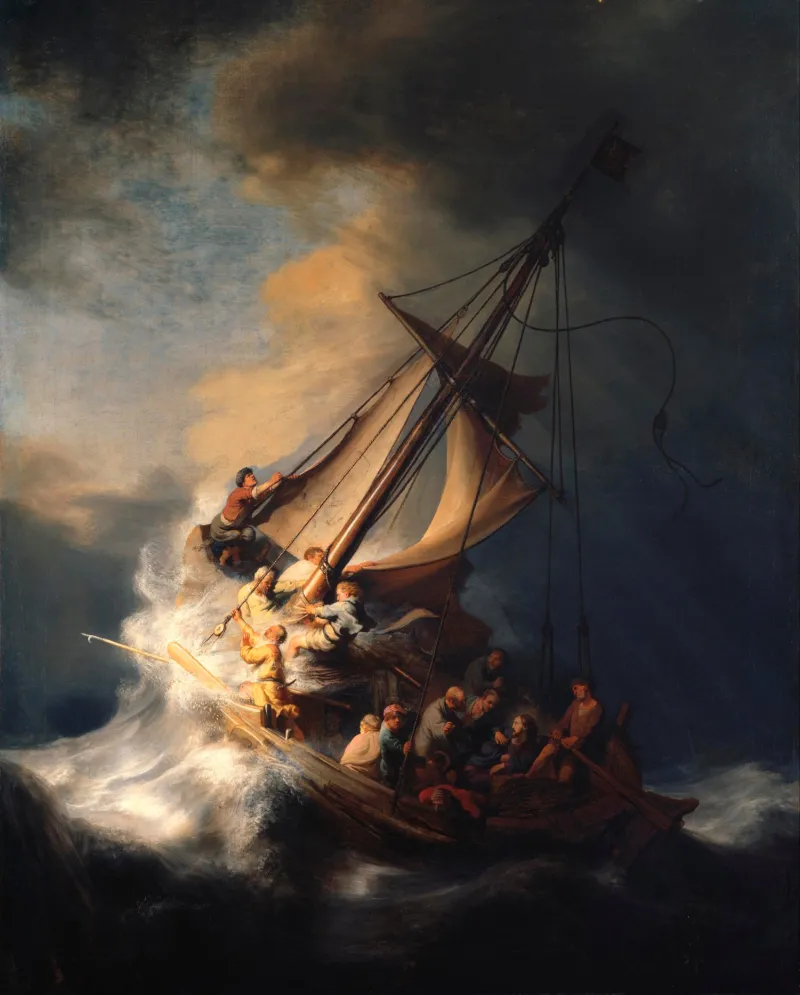 Rembrandt Le Christ dans la tempête sur la mer de Galilée
