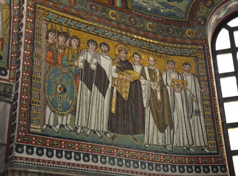 L'Empereur Justinien Iᵉʳ et sa suite