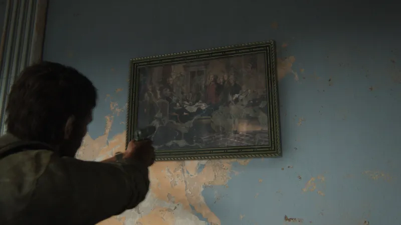 The Last of Us Part I, toile inspirée de la Déclaration d'indépendance peinte par John Trumbull
