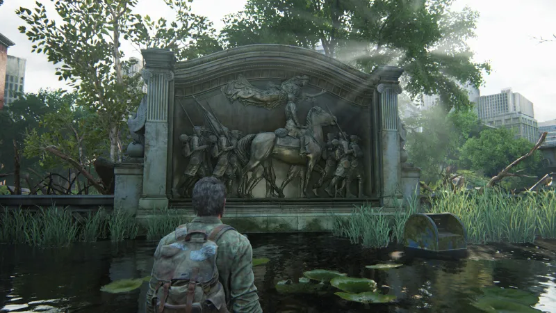 The Last of Us Part I, le Shaw Memorial par Augustus Saint-Gaudens
