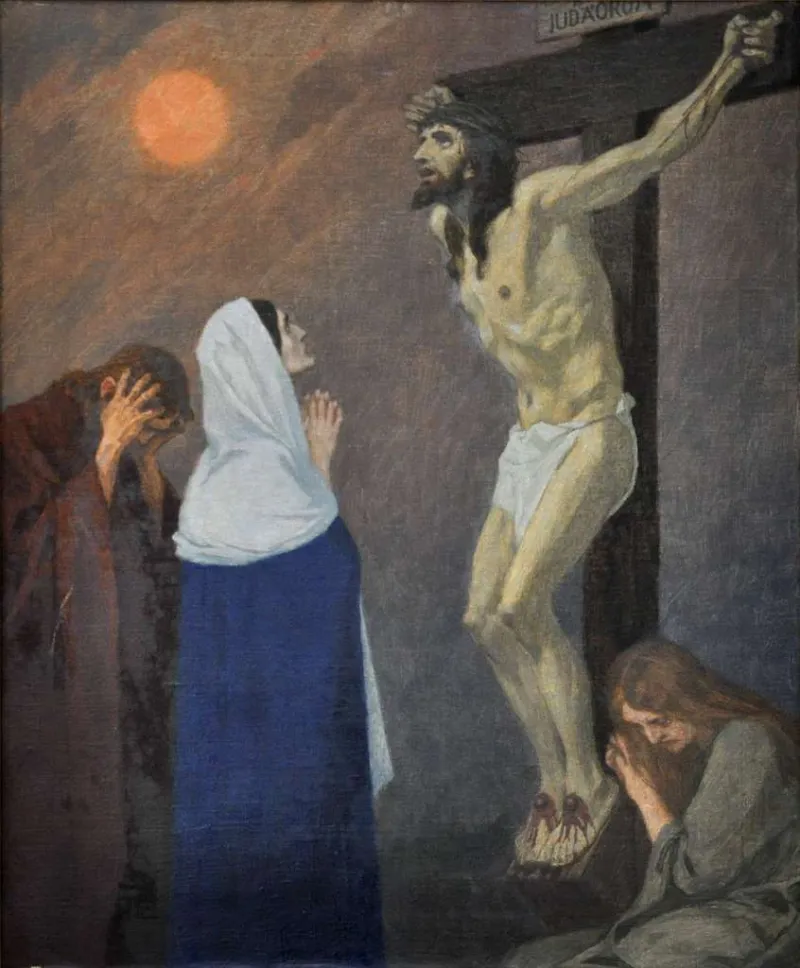 Fugel, Jésus meurt sur la croix