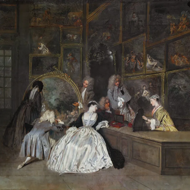 Watteau Enseigne de Gersaint (détail)