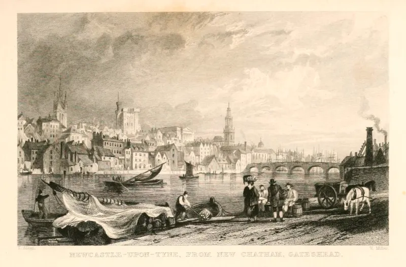 W. Miller, Vue de Newcastle upon Tyne