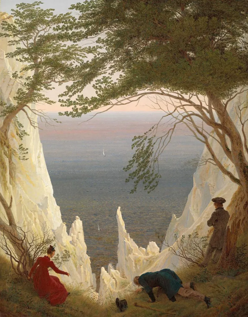 Friedrich, Falaises de craie à Rügen
