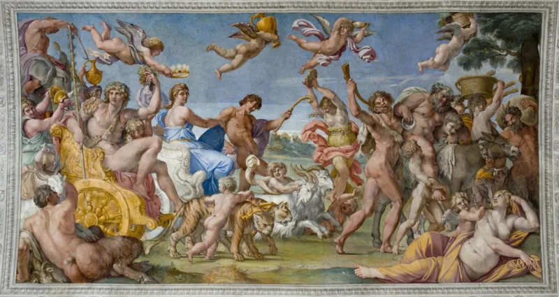 Annibal Carrache, Triomphe de Bacchus et Ariane