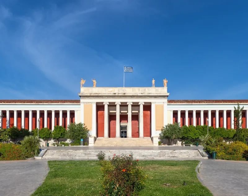 Façade du Musée national archéologique d'Athènes