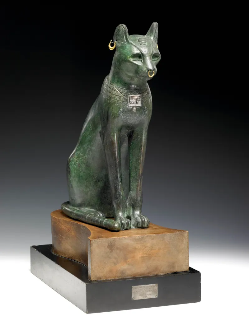 Statue en bronze de la déesse Egyptienne Bastet
