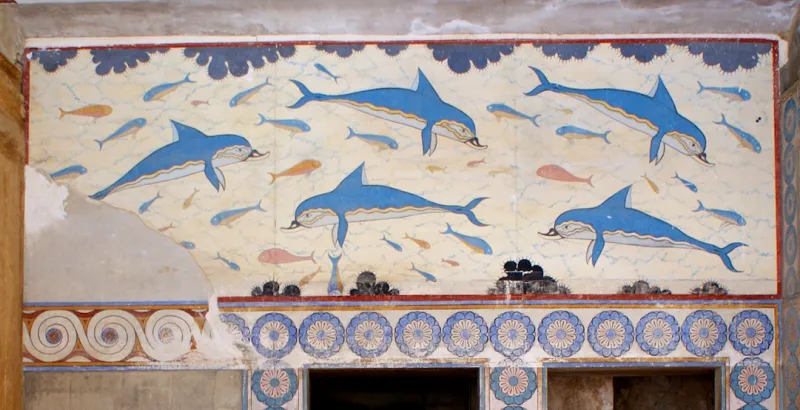 Fresque des Dauphins du palais de Cnossos