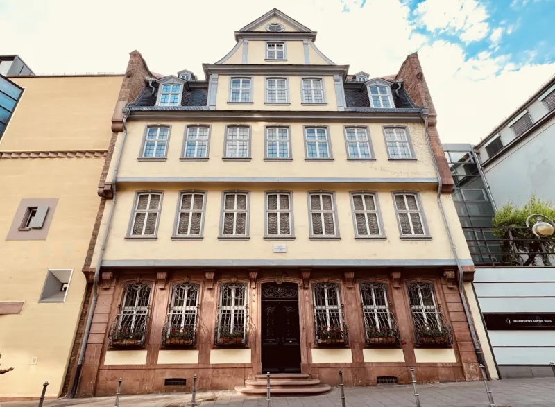 Façade de la maison de Goethe à Francfort-sur-le-Main