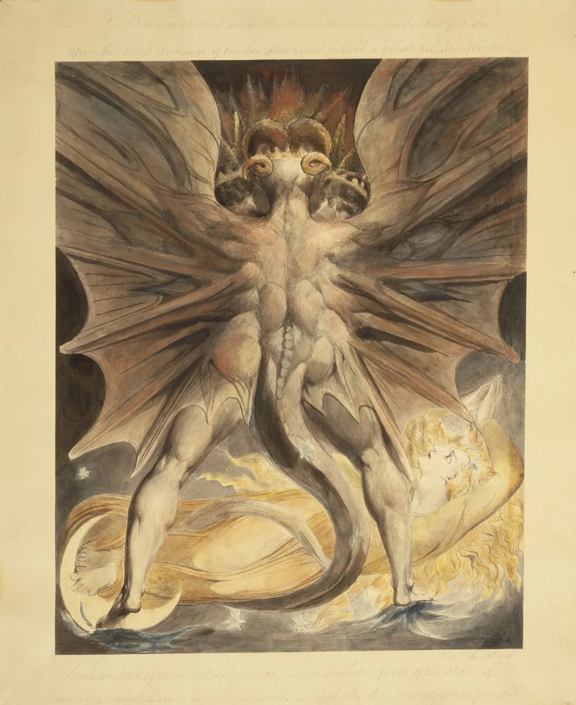 Blake Grand Dragon Rouge et la Femme vêtue de Soleil