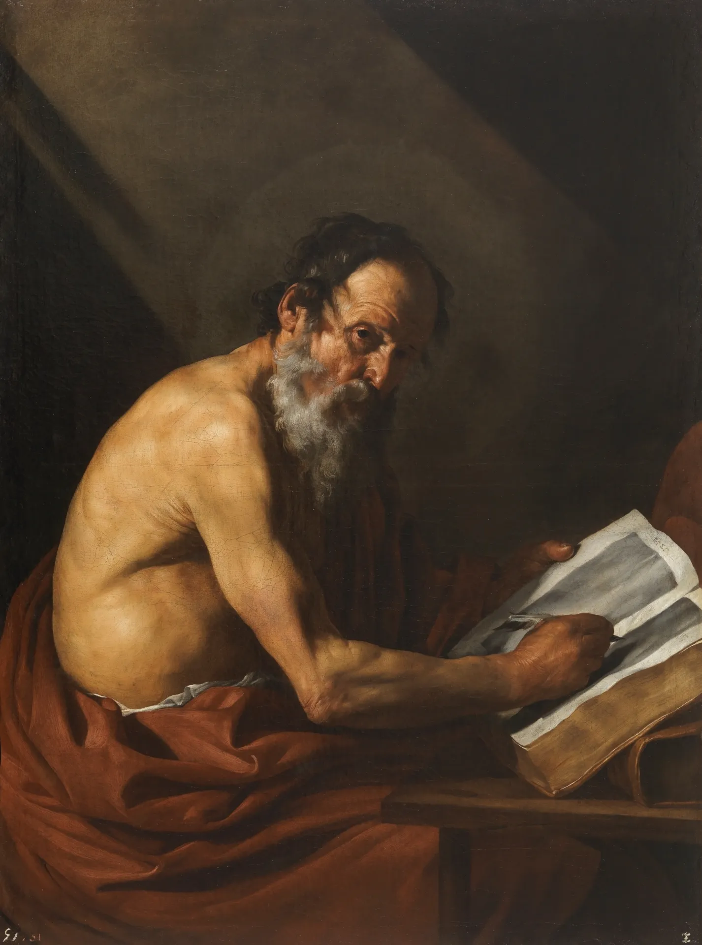 Ribera Saint Jérôme écrivant