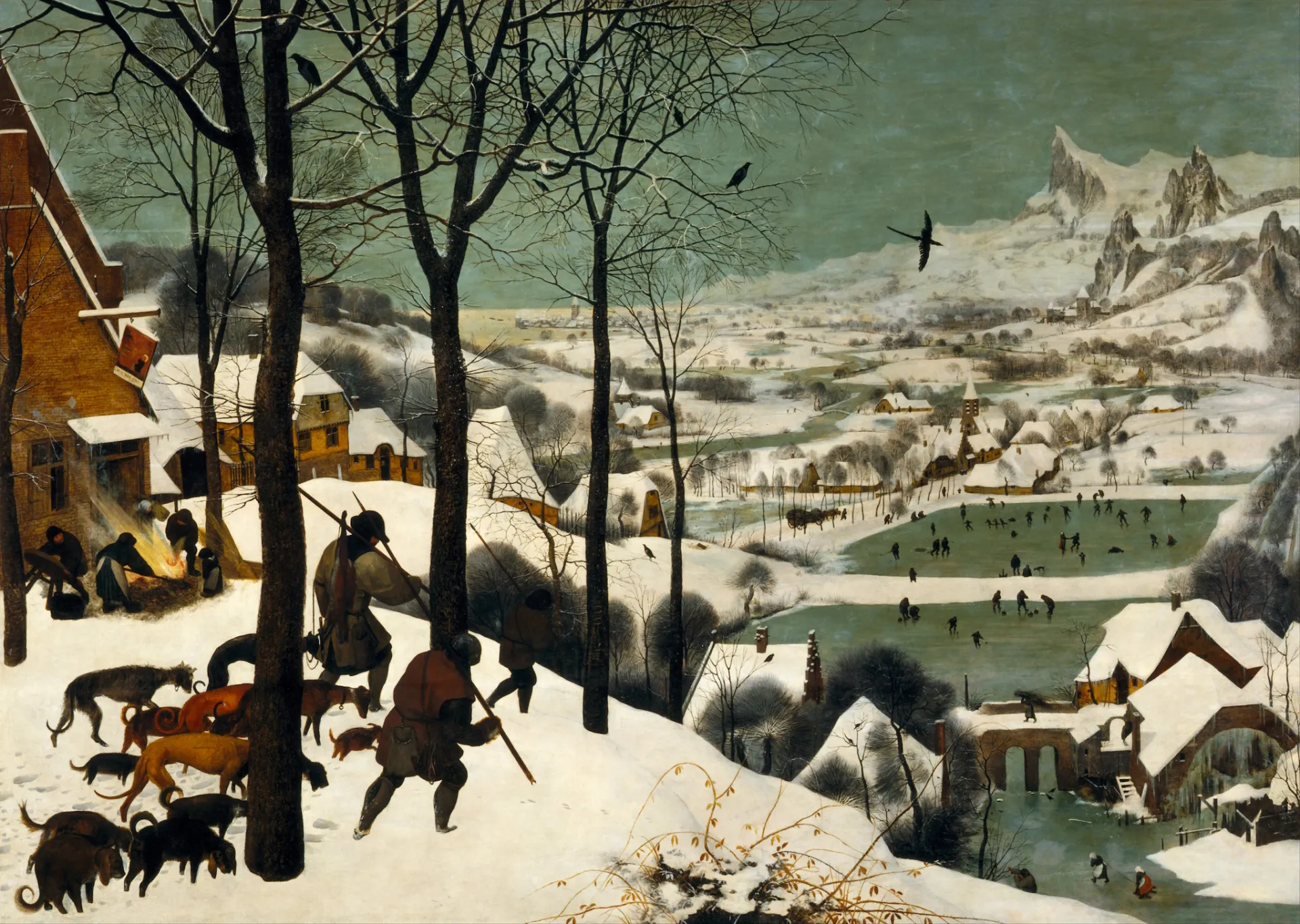 Chasseurs dans la neige