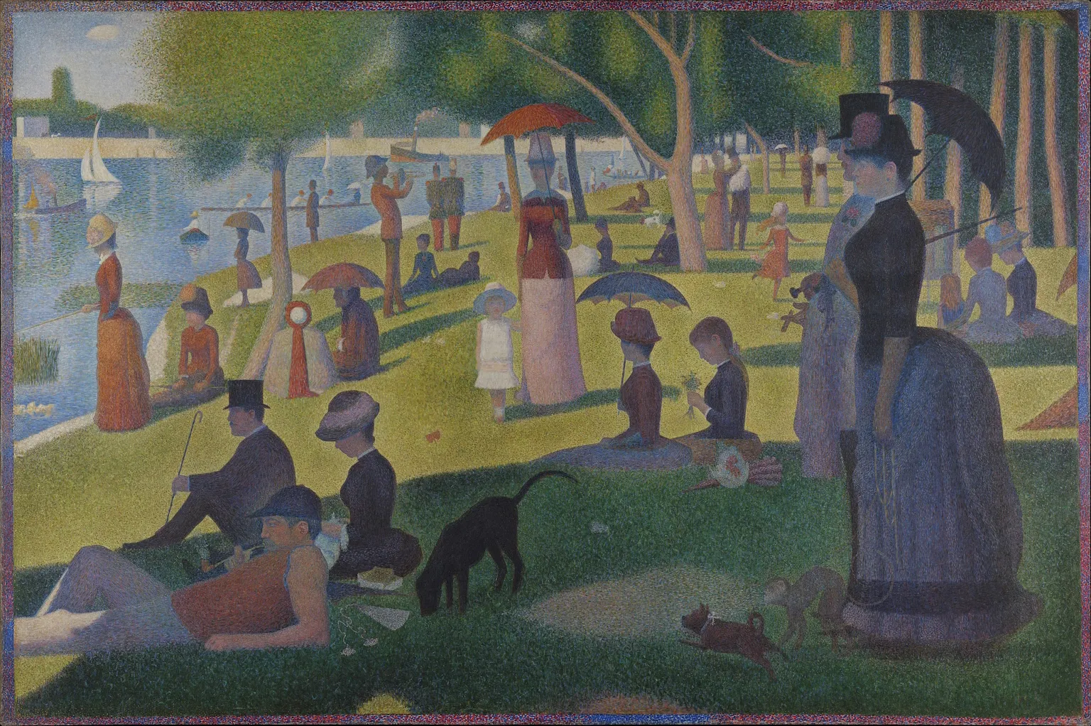 Seurat Un dimanche après-midi à l'île de la Grande Jatte