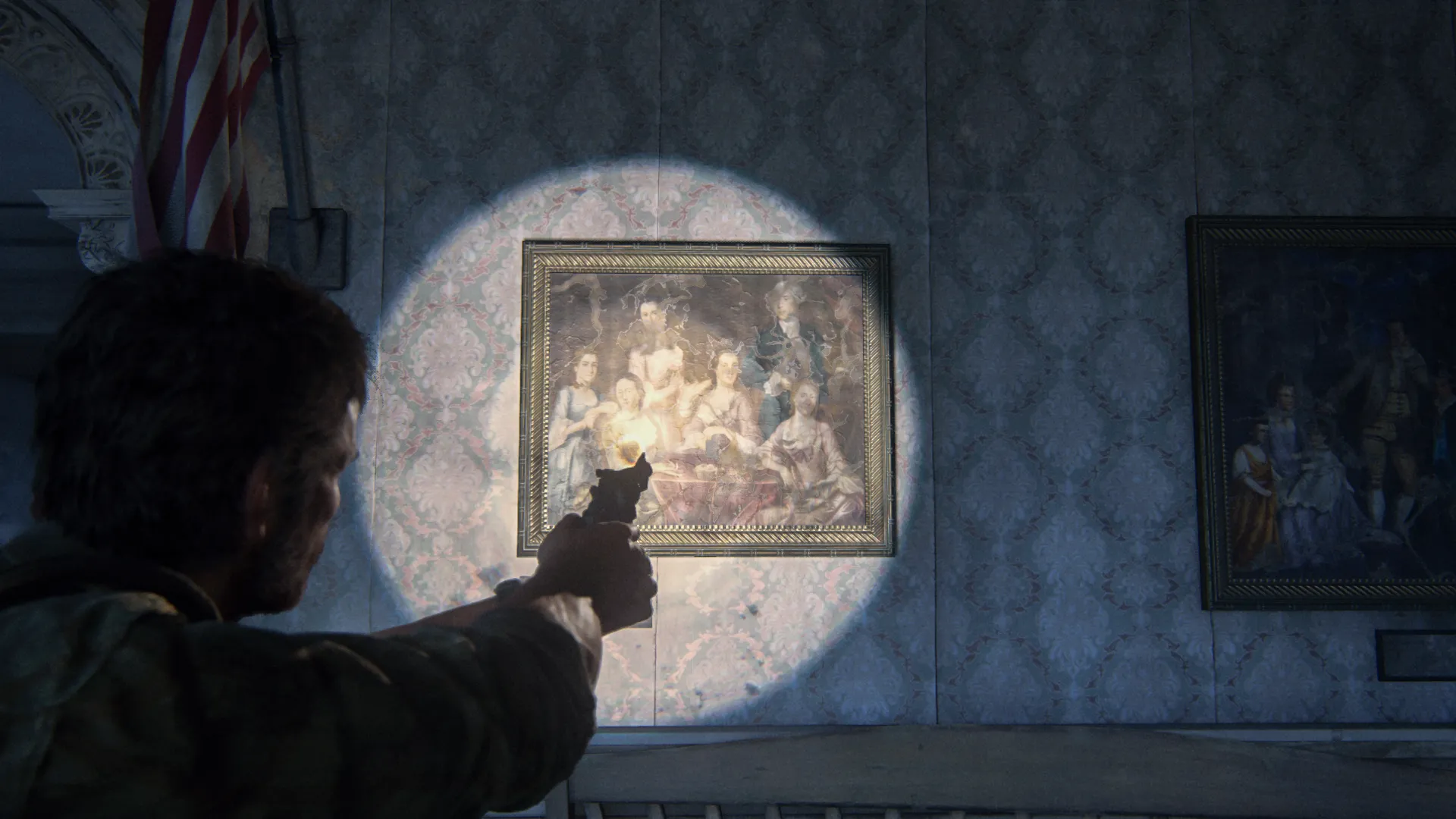The Last of Us Part I, portrait de la famille Greenwood-Lee par John Greenwood