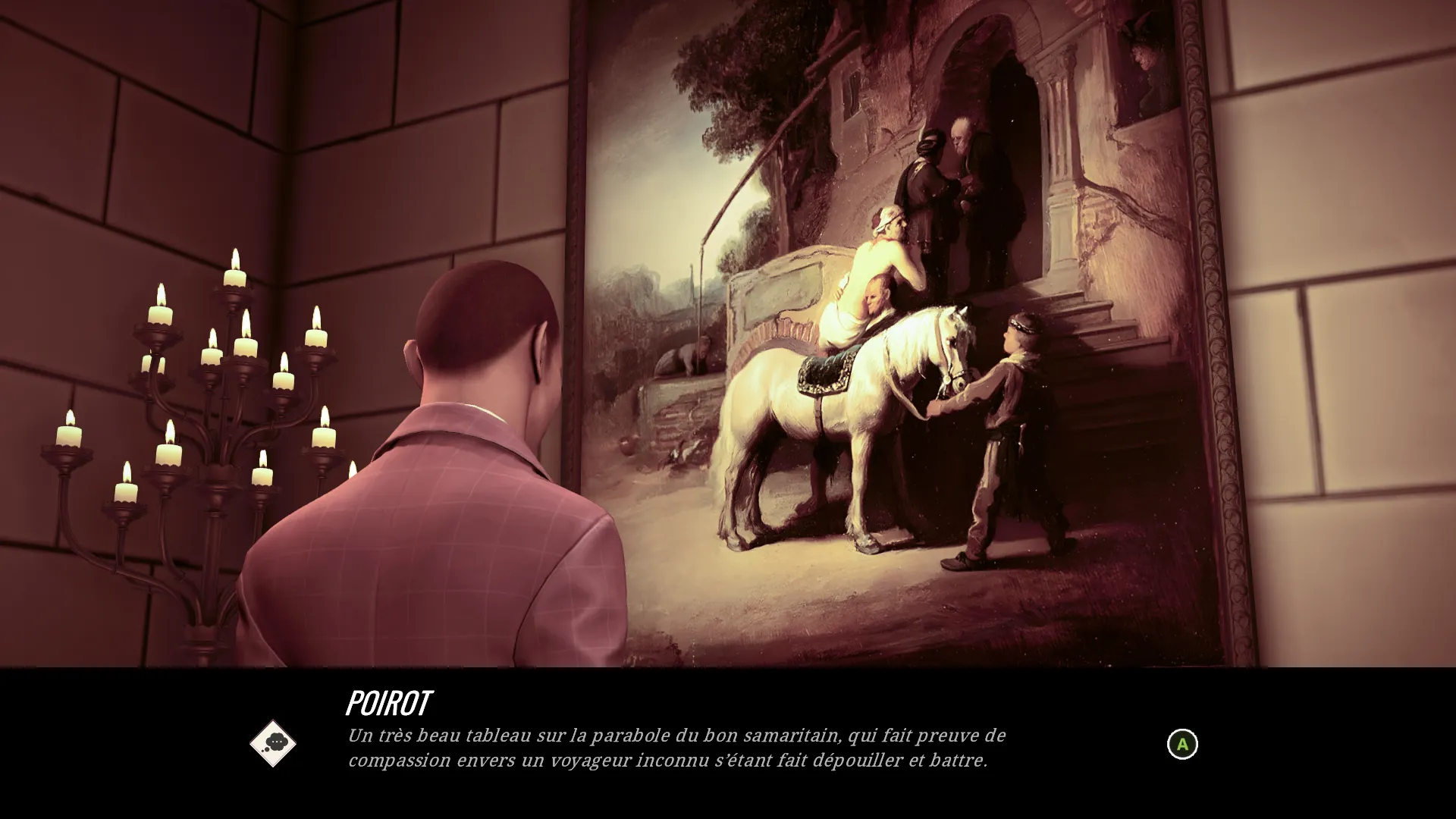Hercule Poirot London Case, Rembrandt, Le bon Samaritain