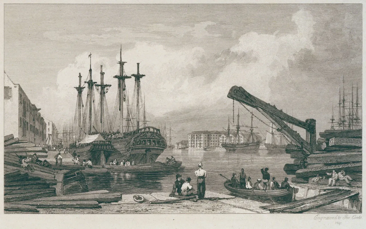 Cooke, Les docks de Rotherhithe