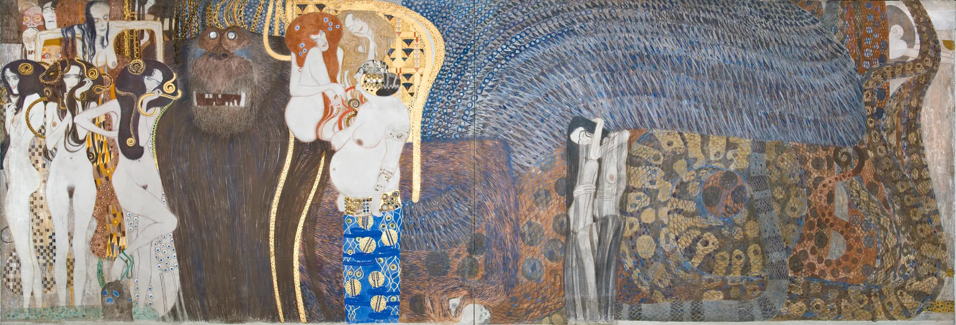 Klimt, Frise Beethoven, Les Forces du Mal