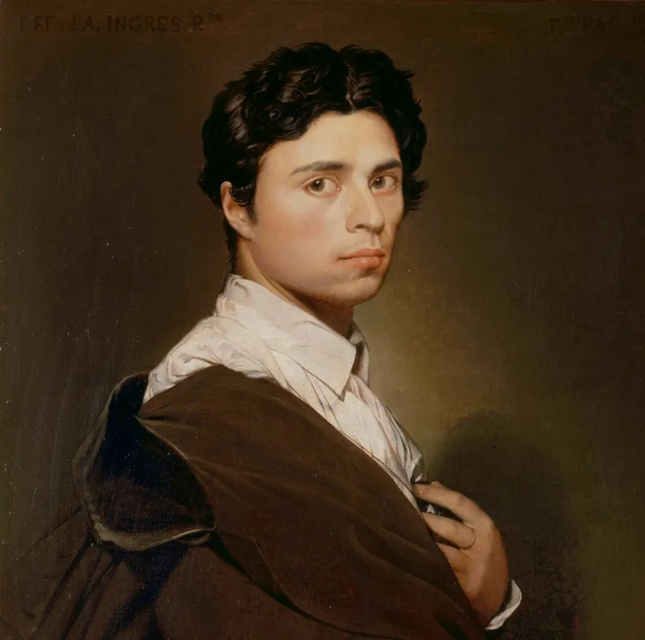 Autoportrait du peintre Jean-Auguste-Dominique Ingres