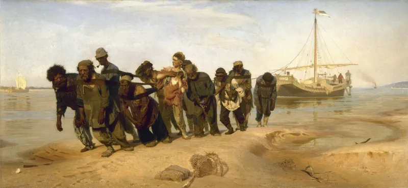 Ilia Répine Les Bateliers de la Volga