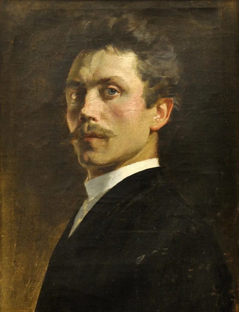 Gebhard Fugel, Autoportrait, 1890, collection particulière