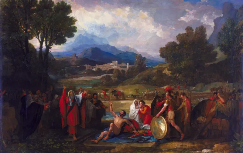 Benjamin West, Saül devant Samuel et les prophètes