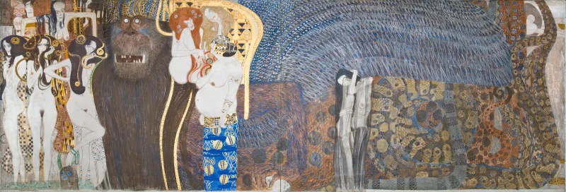 Klimt, Frise Beethoven, Les Forces du Mal
